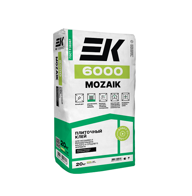 Клей EК 6000 MOZAIK для мозаики (20кг)