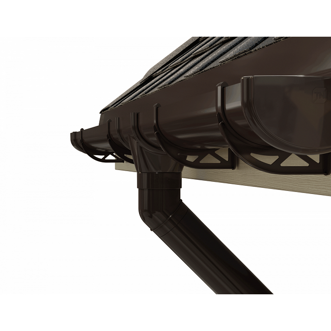 Заглушка желоба Технониколь Оптима 120/80 мм темно-коричневый RAL 8019