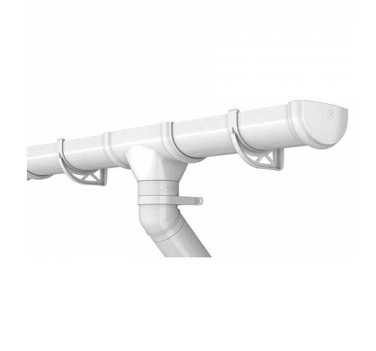 Желоб водосточный Технониколь Оптима 120/80 мм 3 м белый RAL 9003 