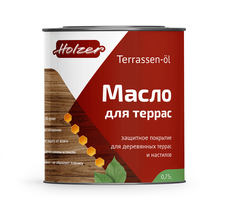 Масло для террас Holzer Terrassen Ol карамель 0,75 л