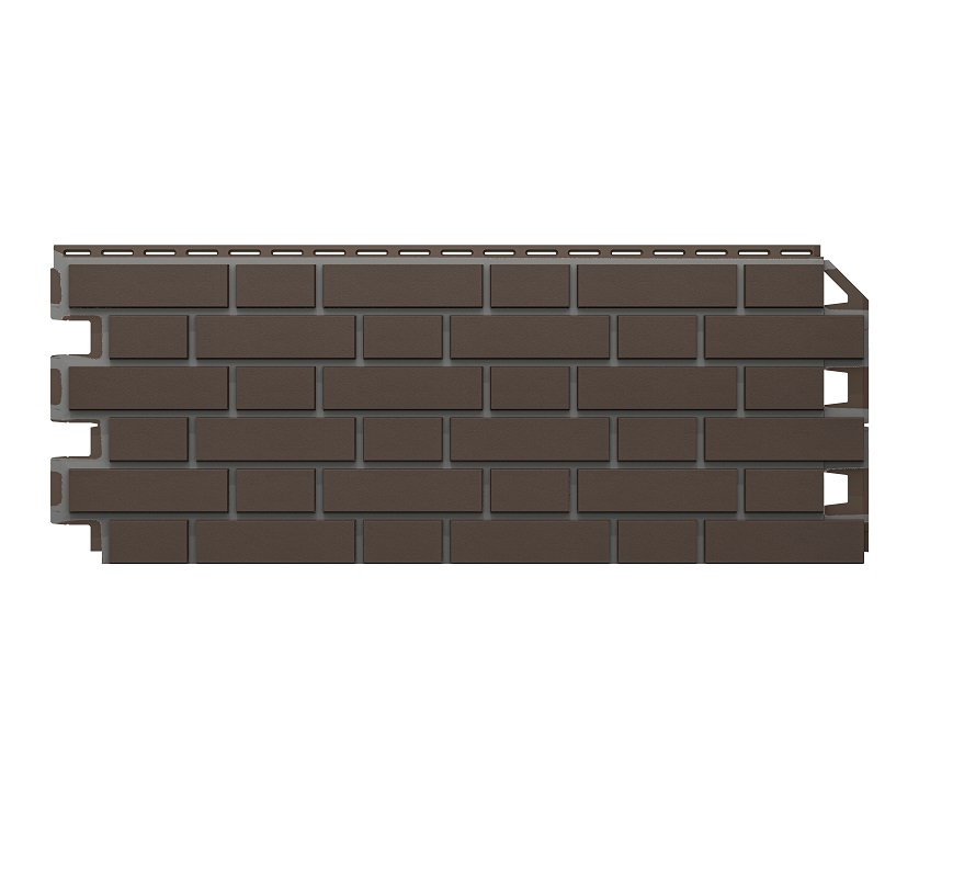 Фасадные панели ТН ОПТИМА Клинкер темно-коричневый, 1000х440 мм/0,44м2(снято,до распродажи остатков)