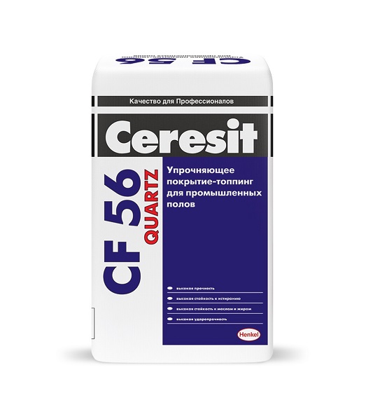 Упрочняющее покрытие-топпинг для промышленных полов Ceresit CF 56 Quartz (25 кг)