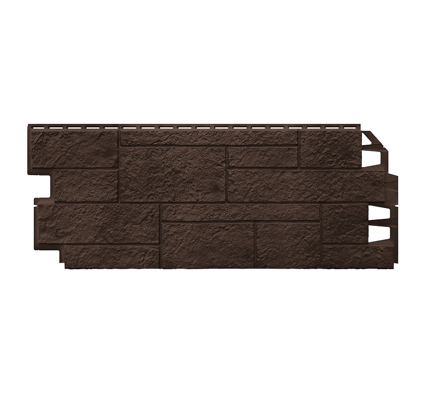 Фасадные панели ТН ОПТИМА Песчаник темно-коричневый, 1000х420 мм/ 0,42м2