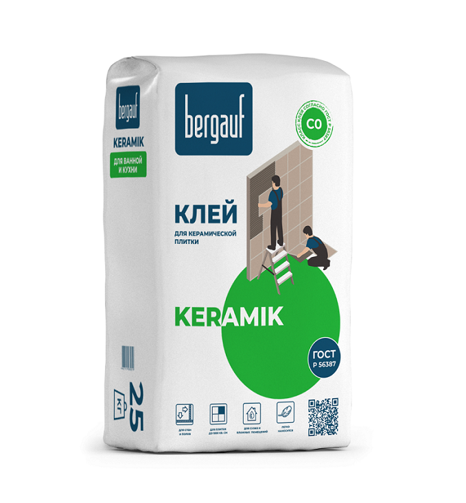Клей для плитки Bergauf Keramik (25 кг)