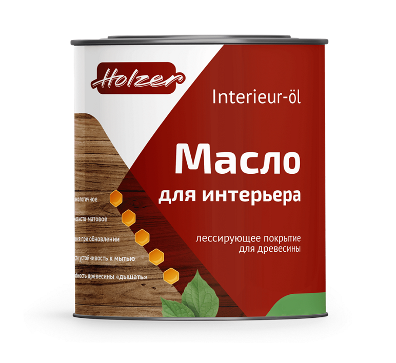 Масло для интерьера Holzer Interieur Ol бесцветный 2,5 л