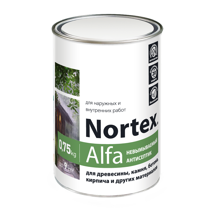 Невымываемый антисептик "Nortex-Alfa®" (0,75 кг)