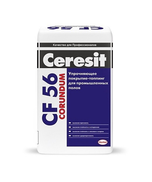Покрытие упрочняющее полимер-цементное Ceresit Corundum CF 56 (25кг)