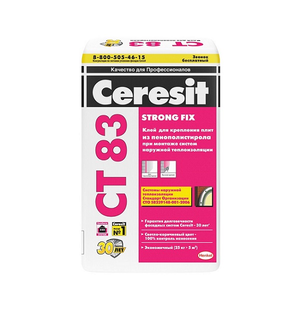 Клей Ceresit СТ 83 для пенополистирола (25 кг)
