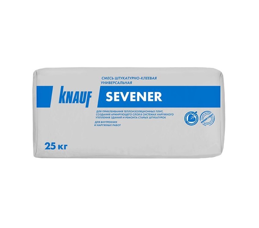 Штукатуркатурно-клеевая смесь Knauf Севенер для теплоизоляции (25кг)